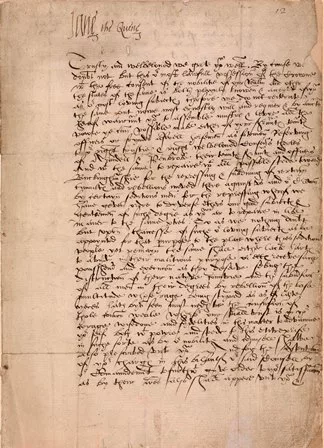 Original letter of Lady Jane Grey, signed by her as `Quene'. July 1553 Image copyright © The Inner Temple Library
