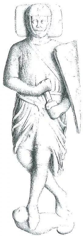 William Marhsall's effigy. From a drawing by Charles Stothard, 1811. Image copyright © Professor Sir John Baker