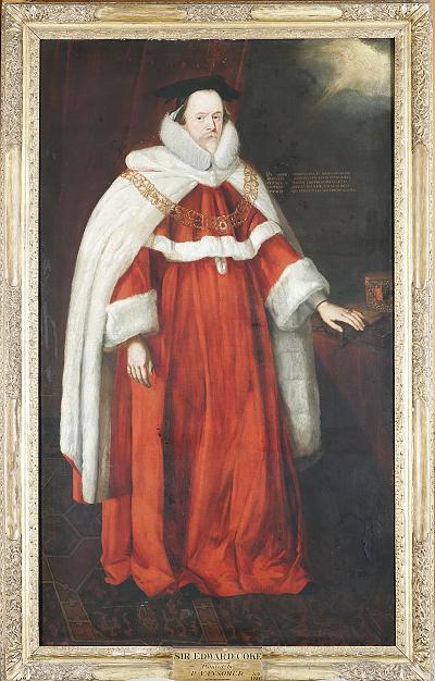 Sir Edward Coke 1522-1634. Attributed to Paul Van Somer. Image copyright © The Inner Temple