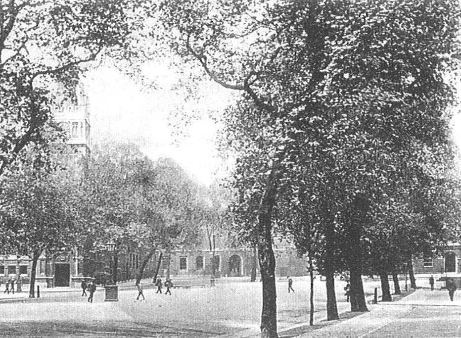 King's Bench walk looking north-west, c.1900. Image copyright © Professor Sir John Baker