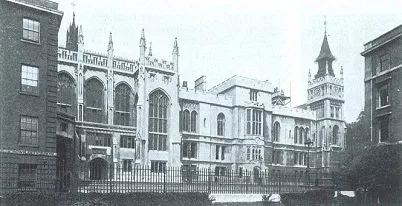 Smirke's Hall and Library, from the Gardens, c.1900. Image copyright © The Inner Temple