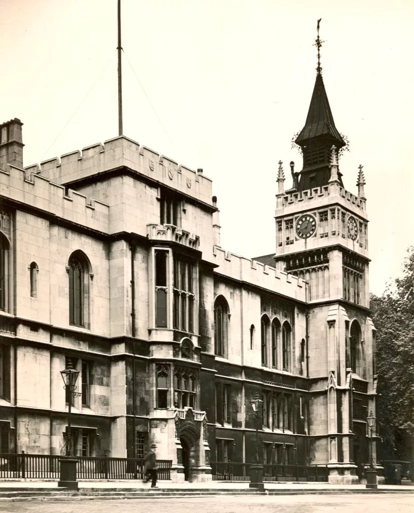 The Library tower before the air raid, 1940. Image copyright © The Inner Temple