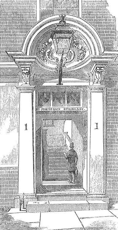 No. 1, Inner Temple Lane (demolished 1857). Image copyright © Professor Sir John Baker