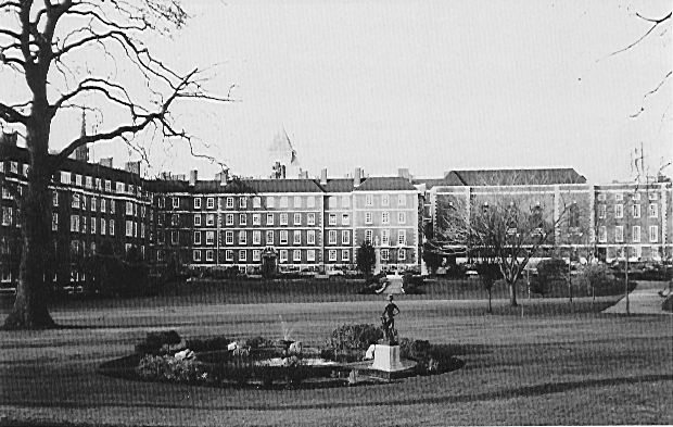 The vista from the gardens