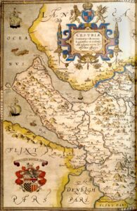 Christopher Saxton: Cheshire, from Atlas of the counties of England and Wales (London, 1579)