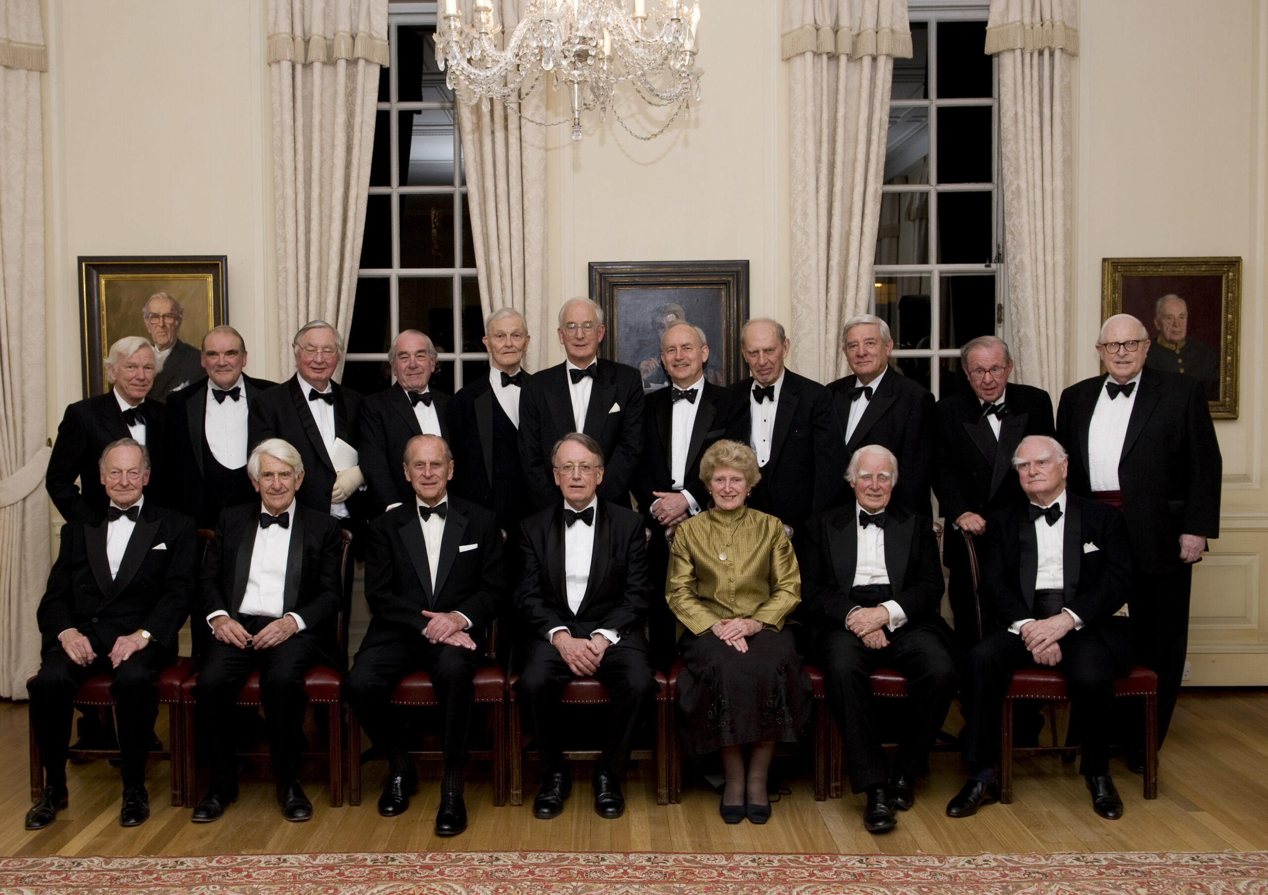 HRH The Duke of Edinburgh seated with Past Treasurers of the Inner Temple, 2008