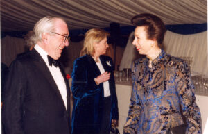 HRH The Princess Royal is welcomed to the Inner Temple by the Treasurer, Stanley Brodie QC, 2000