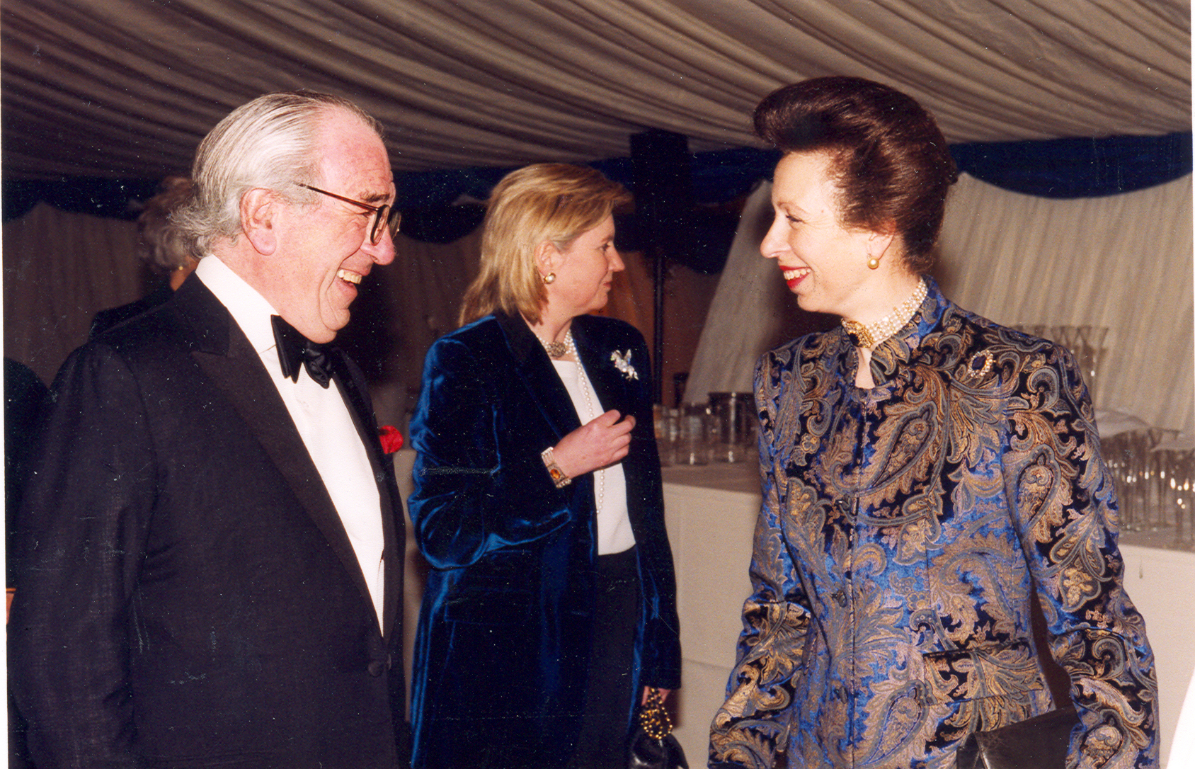 HRH The Princess Royal is welcomed to the Inner Temple by the Treasurer, Stanley Brodie QC, 2000