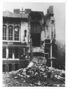 War damage to the Library