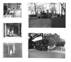 Various images of moving into the New Library, 1958