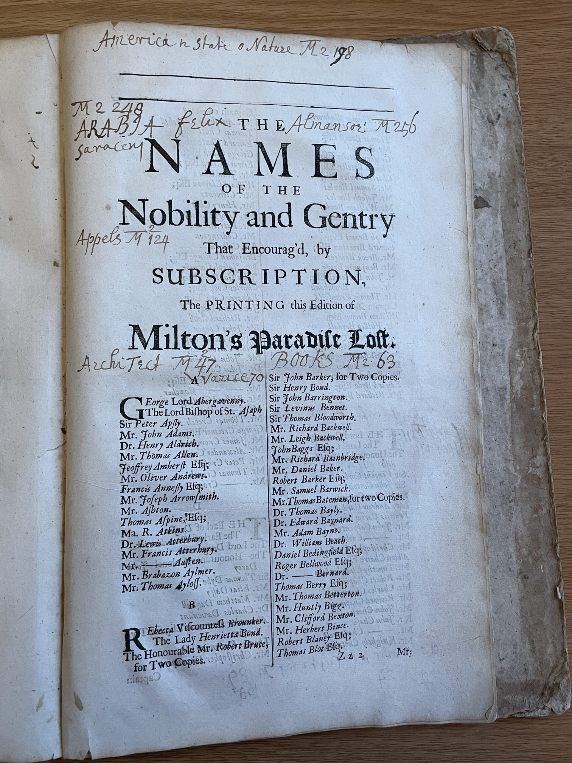 Paradise Lost 1688